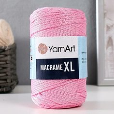 Пряжа "Macrame XL" 100% полиэстер 130м/250г (147 розовый) 9465020 Yarn Art