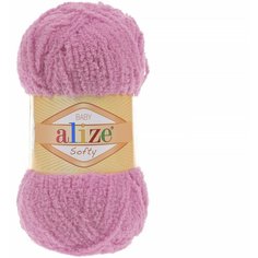 Пряжа Alize Softy (Ализе Софти) - 3 мотка Цвет: 191, Светло-розовый 100% микрополиэстер 50 г / 115 м