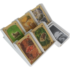 Держатель органайзер подставка для карт Колонизаторы Catan белый Нет бренда