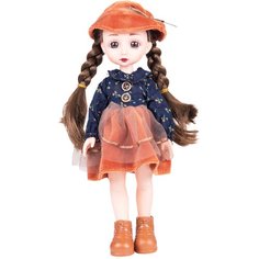 Кукла для девочки Мулиша Путешественница 30см Осеннее настроение, синий Emily