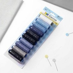 Набор ниток 40/2, №9, 183 м, 10 шт, цвет разноцветный (комплект из 6 шт) Gamma