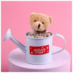 Мягкая игрушка «Люблю тебя», медведь, цвета микс Milo Toys
