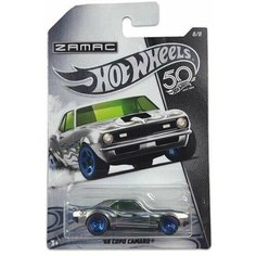 Машинка Hot Wheels ZAMAC коллекционная оригинал 68 COPO CAMARO серебристо-синий FRN31