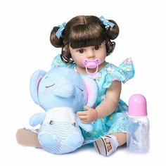 Кукла Реборн виниловая 48см в пакете (FA-069) NPK Doll