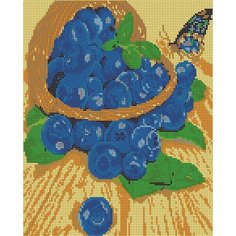 Алмазная мозаика картина Голубика 35*43,5см Diamant