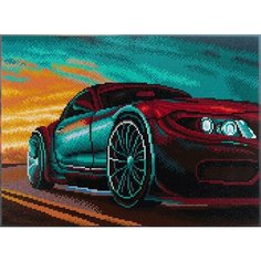 Алмазная мозаика Провожая закат 30x40 см. Freya