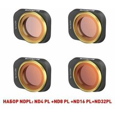 Набор из 4 ND-PL фильтров для дрона квадрокоптера DJI Mini 3 Pro Sunnylife