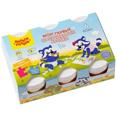 Мульти-Пульти краски пальчиковые Мои первые пальчиковые краски (ПК_32368), 35 мл, 6 цв.