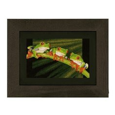 Vervaco Набор для вышивания Красноглазые древесные лягушки 27 х 17 см (PN-0146866)