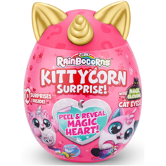Игрушка яйцо-сюрприз с мягкой игрушкой ZURU RAINBOCORNS "Киттикорн", 9259
