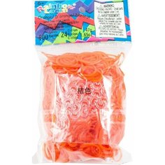 Резинки для плетения браслетов Rainbow Loom гелевые Оранжевый Orange (B0026)