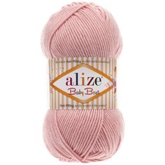 Пряжа Alize Baby Best, 90 % акрил, 10 % бамбук, 100 г, 240 м, 5 шт., 161 пудра