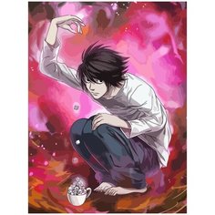 Картина по номерам на холсте тетрадь смерти - 1782 30X40