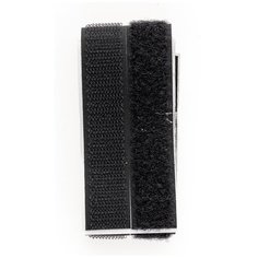 Многоразовая застежка-липучка на клеевой основе, лента 18 ММ Х 46 СМ, черная, блистер Hobby Time