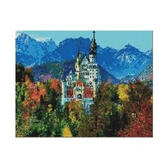 Алмазная мозаика Замок короля Людвига II 40x50 см. Paintboy