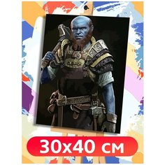 Картина по номерам Игра God of War Ragnarok Брок - 6225 В 30x40