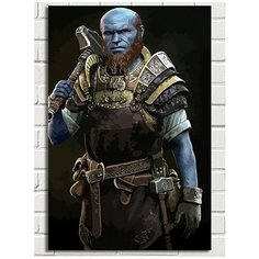 Картина по номерам Игра God of War Ragnarok Брок - 6225 В 60x40