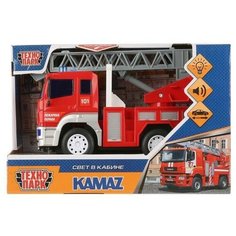 Машина свет+звук "КАМАЗ пожарная машина" 17см, Технопарк KAM-17PL-FIR