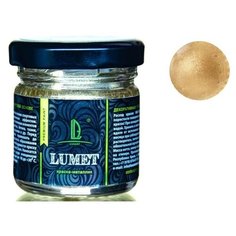 LUXART Краска органическая - жидкая поталь Luxart Lumet, 33 г, металлик (зелёное золото) «Крымская степь», спиртовая основа, повышенное содержание пигмента, в стеклянной банке