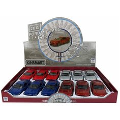 Kinsmart Машинка Kinsmart Ford Mustang GT 2015 1:38 (инерция) б/к - KT5386D