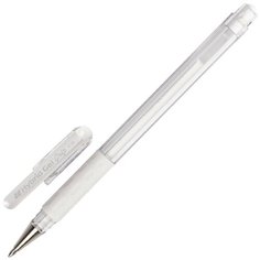 Ручка гелевая Pentel Hybrid gel Grip K118-LW, белая, 0,4мм