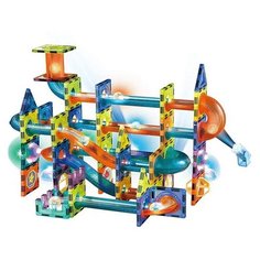 Конструктор магнитный со светом Magical Magnet «Светящийся Аттракцион» 2302 / 110 деталей Tong DE