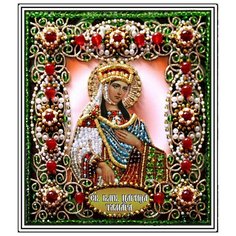 Набор для вышивания хрустальными бусинами и настоящими камнями, Образа в каменьях, "Святая Царица Тамара"