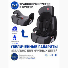 Автокресло группа 1/2/3 (9-36 кг) Babycare Legion, черный/паутинка