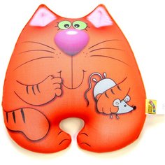 Мягкая игрушка антистресс Штучки, к которым тянутся ручки Кот Мышкин рыжий, 31 см