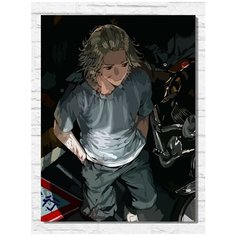 Картина по номерам на холсте Аниме Токийские мстители (Баджи, Майки, Дракен) - 9354 В 30x40