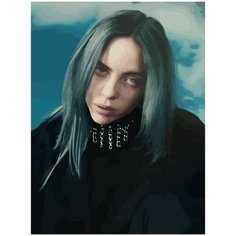 Картина по номерам на холсте Billie eilish - 5 30X40
