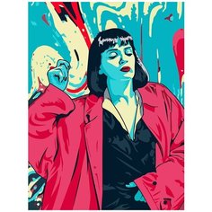 Картина по номерам на холсте Фильм Криминальное Чтиво - 6431 В 30x40