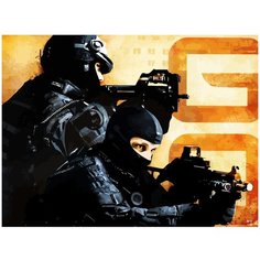 Картина по номерам на холсте Counter-Strike 40 x 30