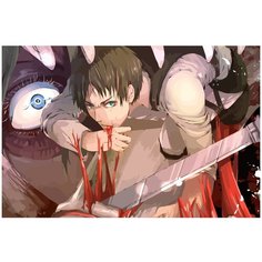 Картина по номерам на холсте Атака титанов - 26 60 х 40