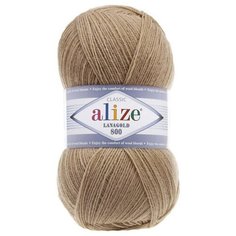 Пряжа Alize Lanagold 800 (Ланаголд 800) - 5 мотков Цвет: 466 темно-бежевый 49% шерсть, 51% акрил 100г 800м