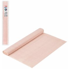 Цветная бумага крепированная в рулоне BRAUBERG FIORE, 50х250 см, 1 л., 140 г/м2 1 л. , бело-розовый (969)