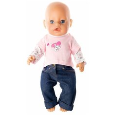 Джемпер и джинсы для куклы Baby Born ростом 43 см Куклапупс