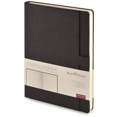 Ежедневник BrunoVisconti недатированный, А5 (147 х 212 мм), "MARSEILLE" черный 272 стр, Арт. 3-215/02