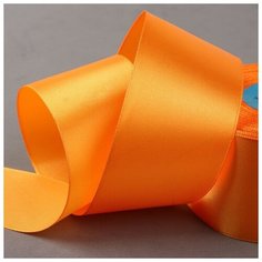 Лента атласная, 50 мм x 33 2 м, цвет оранжевый №021./В упаковке шт: 1 Gamma