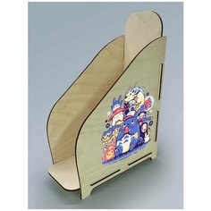 Органайзер лоток, подставка для бумаги, документов деревянная с цветным принтом 1 отделение аниме мой сосед тоторо - 14 Art Wood