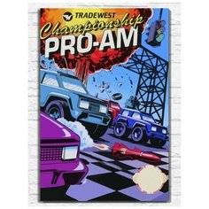 Картина по номерам на холсте игра Championship Pro-Am (Sega, Сега, 16 bit, 16 бит, ретро приставка) - 9966 В 60x40