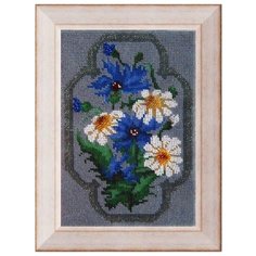 Набор для вышивания вышивальная мозаика арт. 027ЦВ Полевые цветы. Набор д/выш. бисером 16х24см