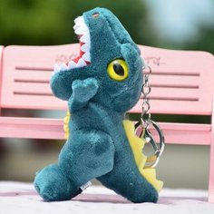 Брелок / мягкая игрушка Динозавр Рекс темно-зеленый 14 см Redweeks