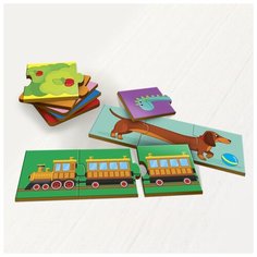 Пазл тройной "Собери картинку" (головоломка) Лесная мастерская