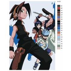 Картина по номерам W-727 "Аниме Шаман Кинг" 60x90 Brushes Paints