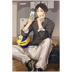 Картина по номерам на холсте Аниме Волейбол Суна - 781 40X60