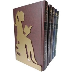Подставка-ограничитель для книг “Девушка с книгой”, металл, цвет бронза, исполнение левое Рыжий гном