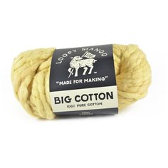 Пряжа Big Cotton, цвет canary Loopy Mango