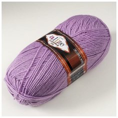 Пряжа ALIZE "Lanagold fine", 49% шерсть, 51% акрил, 390 м*100 г, 166 светло-сиреневая, 1 шт