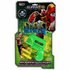 Бластер Супер 10 мягкие пули, мишени Играем Вместе 1810G533-R5